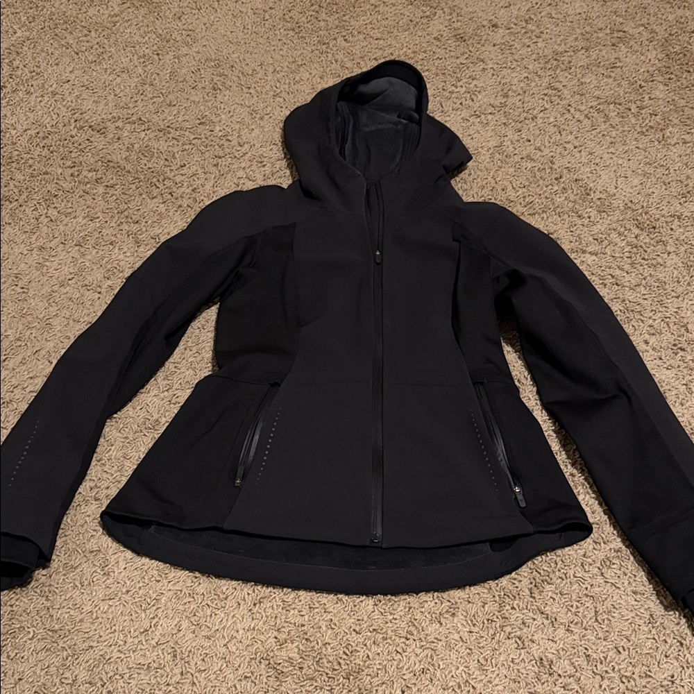 lululemon athletica Black wind and rain jacket